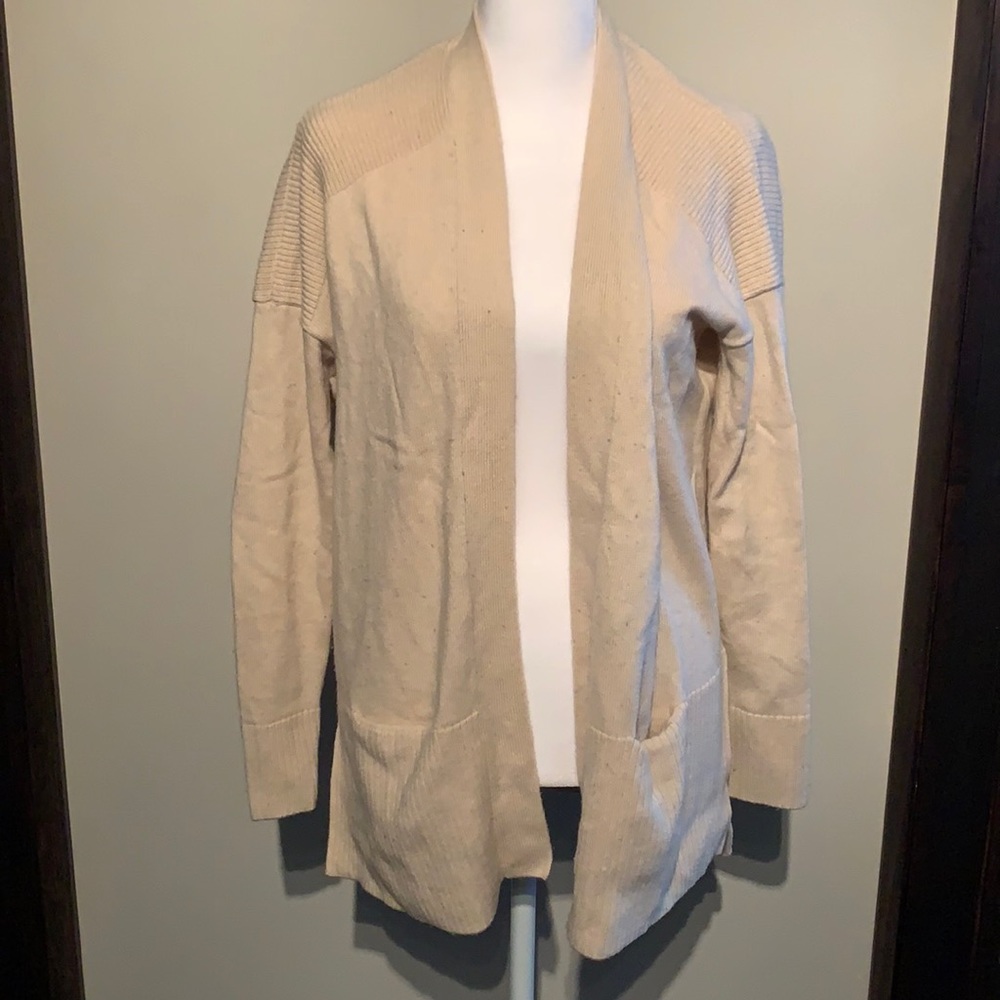 Athleta tan cardigan